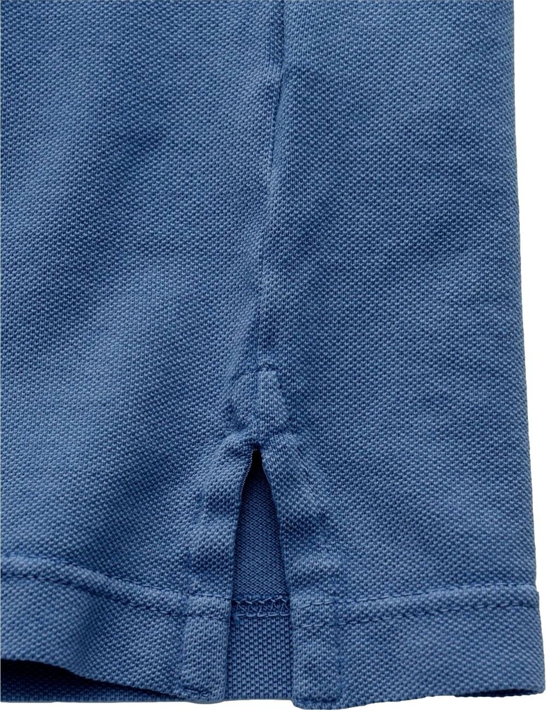 FEDELI Polo Manga corta North Piqué Azul Jeans