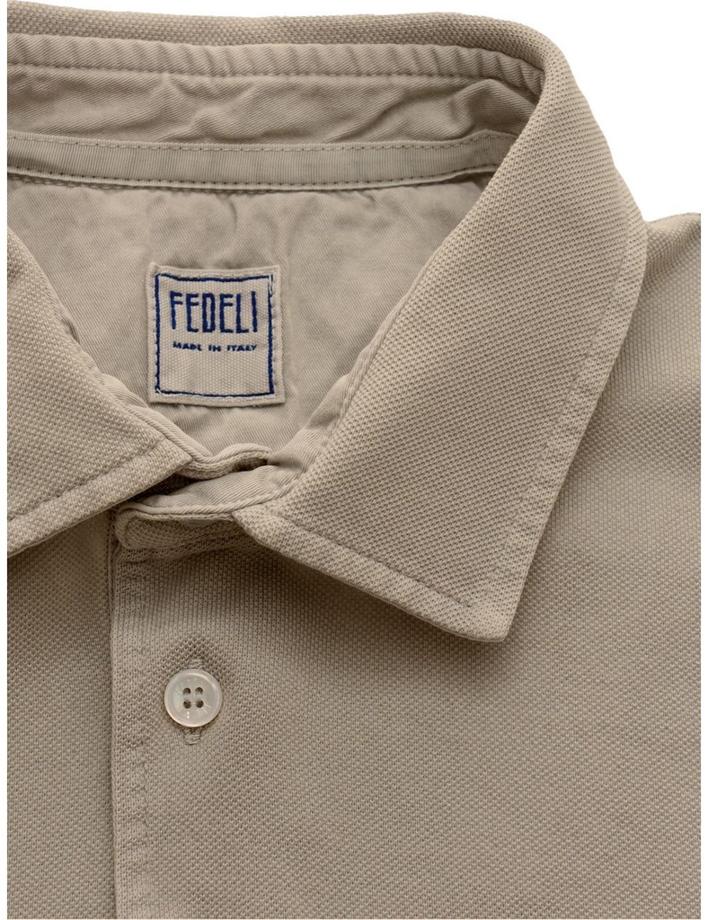 Fedeli polo granito north manga corta tierra