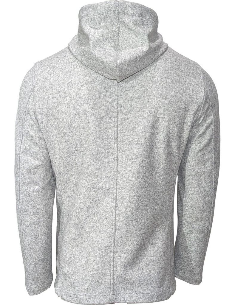 Fradi chaqueta sport con cortavientos y capucha desmontable gris tejido jersey