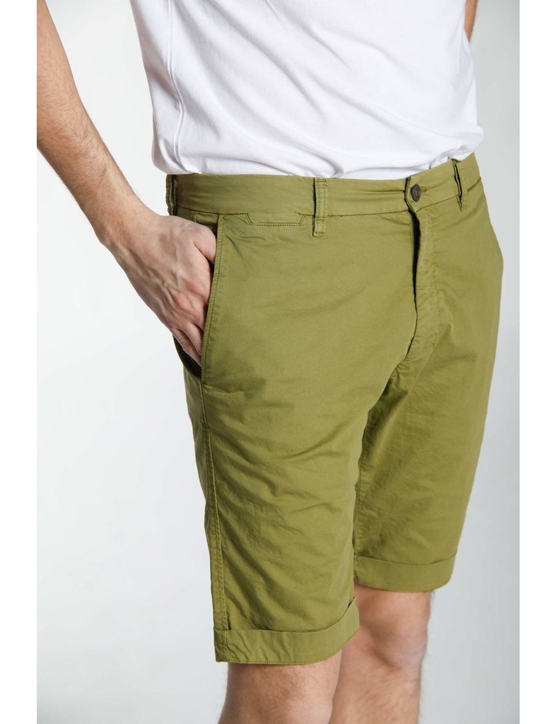 Mason's Bermuda en algodón strech color gris plomo