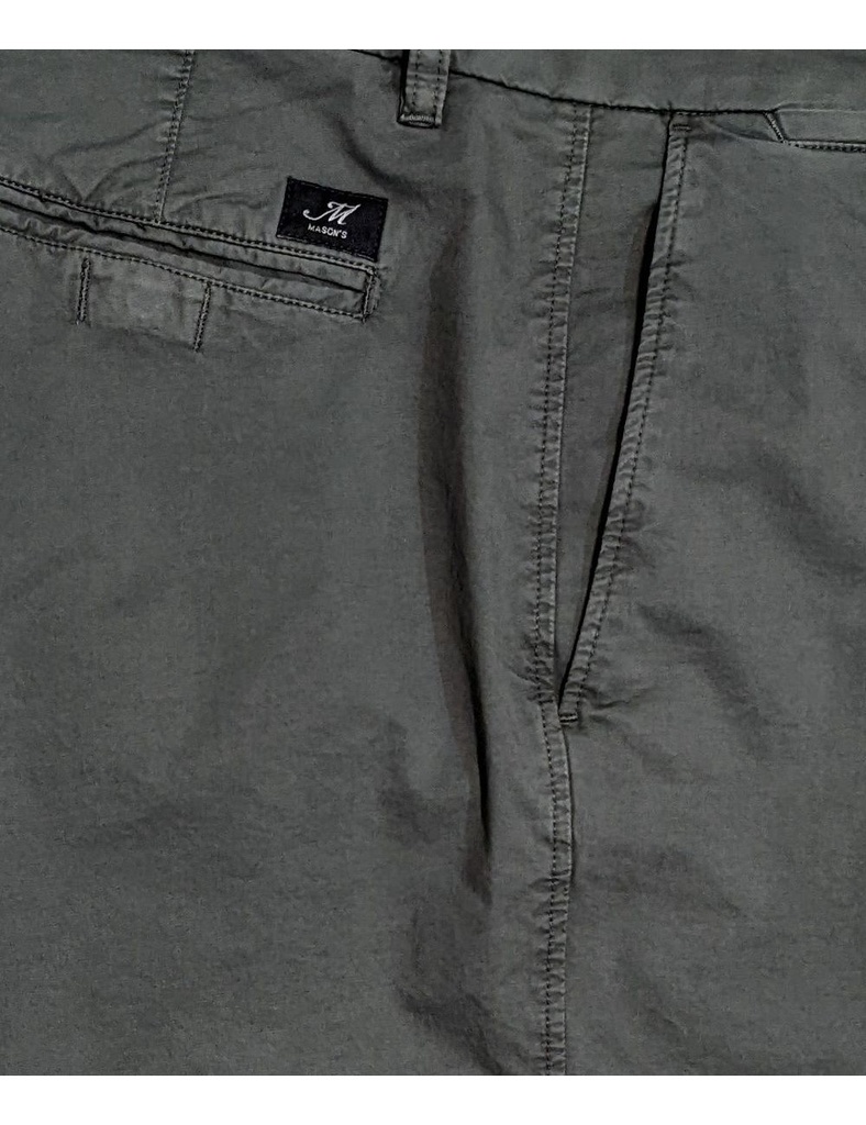 Mason's Bermuda en algodón strech color gris plomo