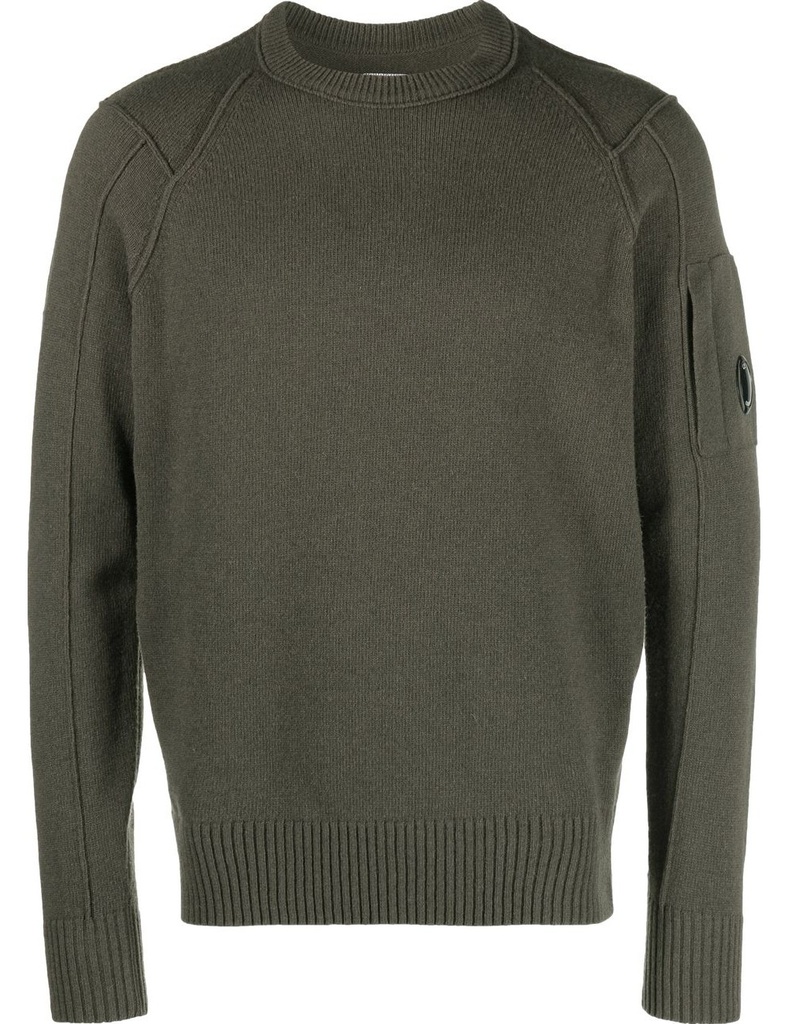 CP Company jersey cuello redondo lambswool verde oliva color exclusivo Ego Madrid