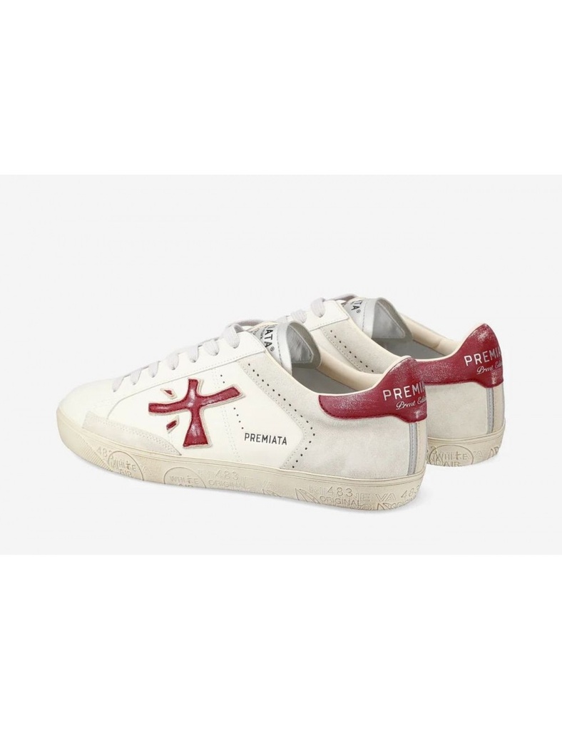 Premiata Steven print edition vintage logo rojo talonera rojo