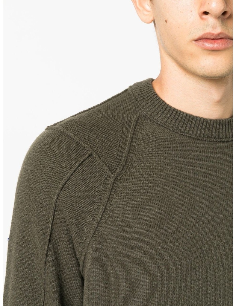 CP Company jersey cuello redondo lambswool verde oliva color exclusivo Ego Madrid
