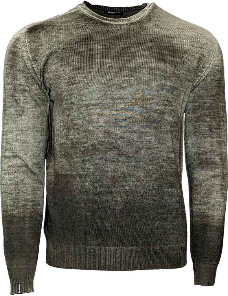 AROVESCIO jersey reversible Hand Brushed Colour verde