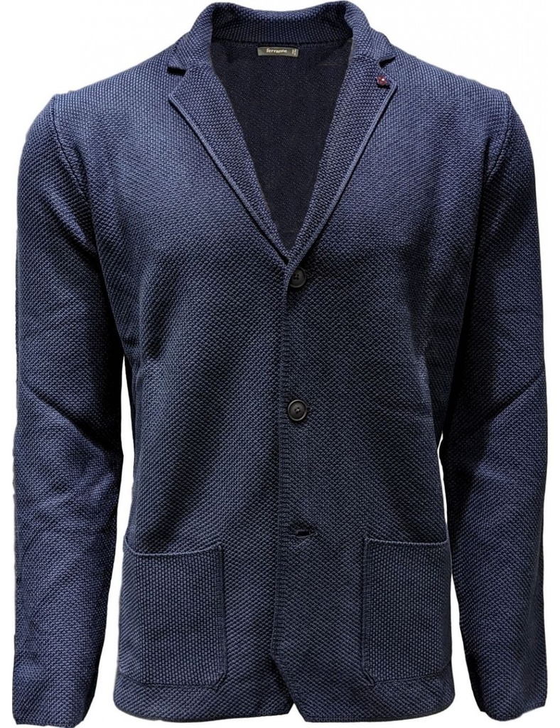 FERRANTE BLAZER ALGODÓN AZUL MARINO
