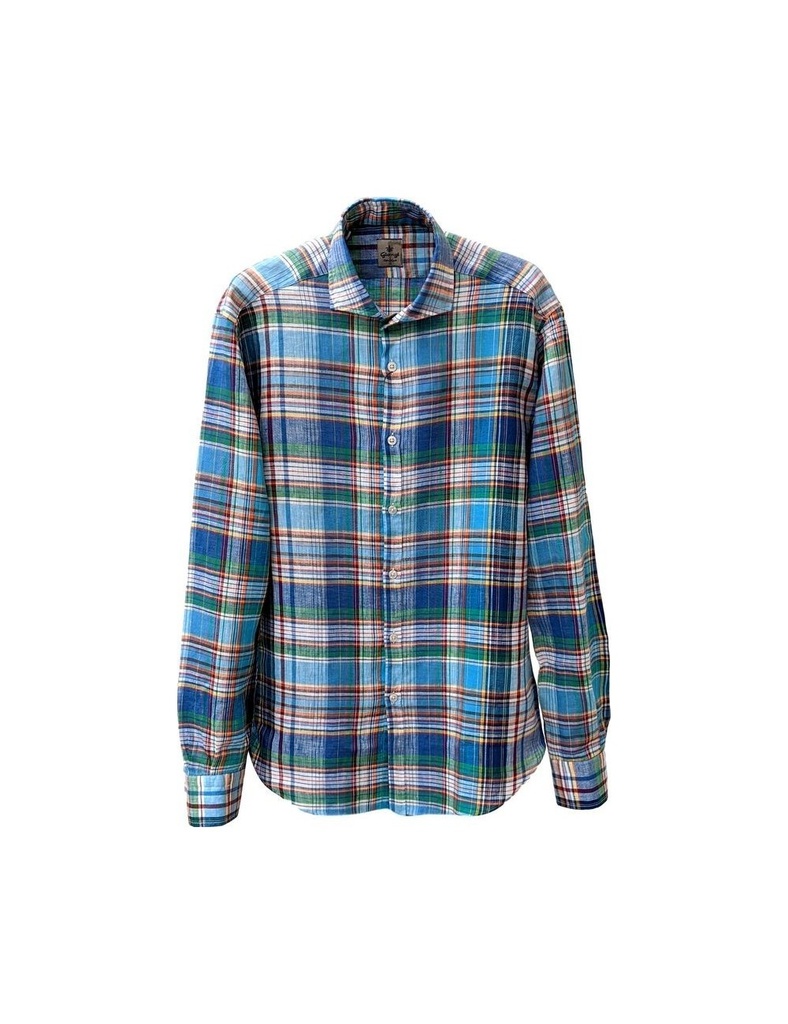 GIANGI CAMISA  LINO CUADROS 8606