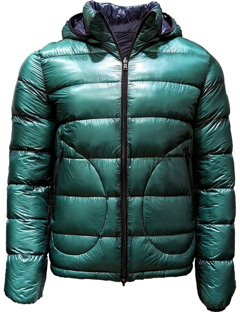 HERNO cazadora 7Den reversible capucha desmontable tejido rip stop verde menta