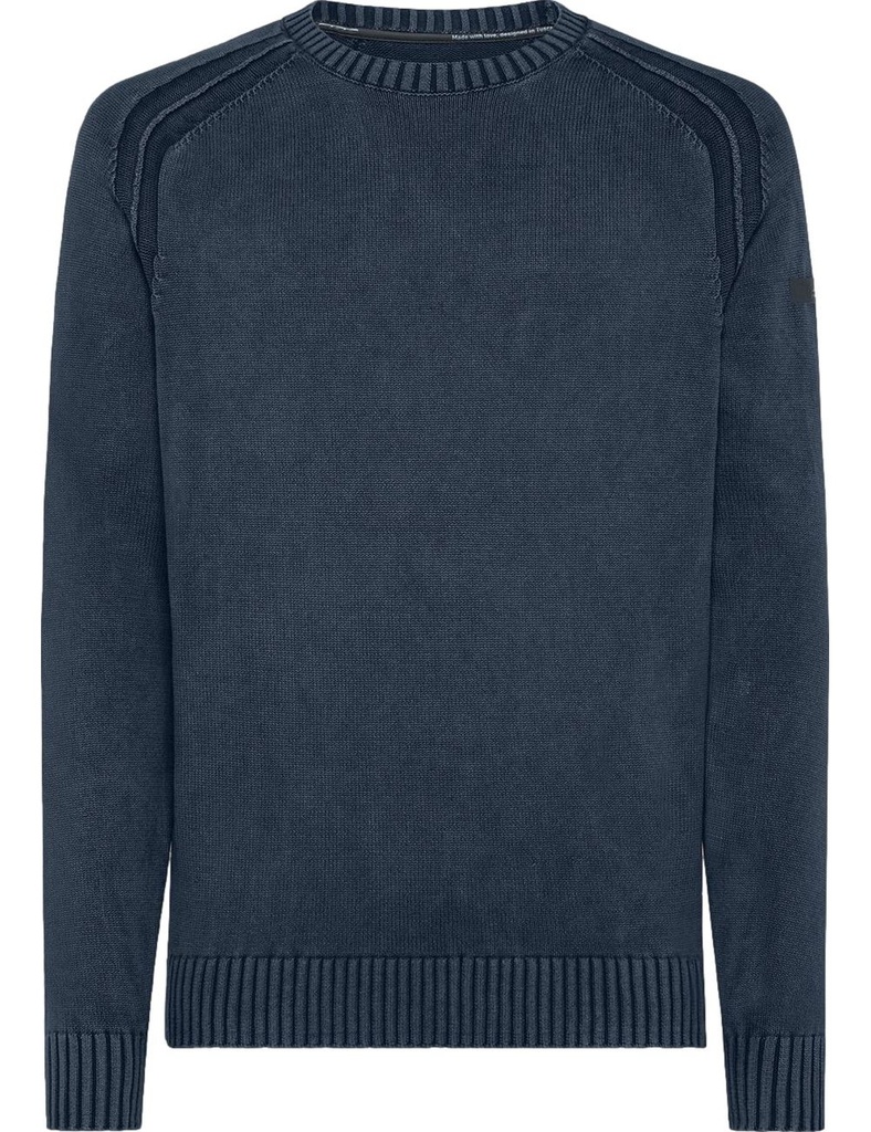 RRD Jersey algodón techno wash cuello redondo azu marino