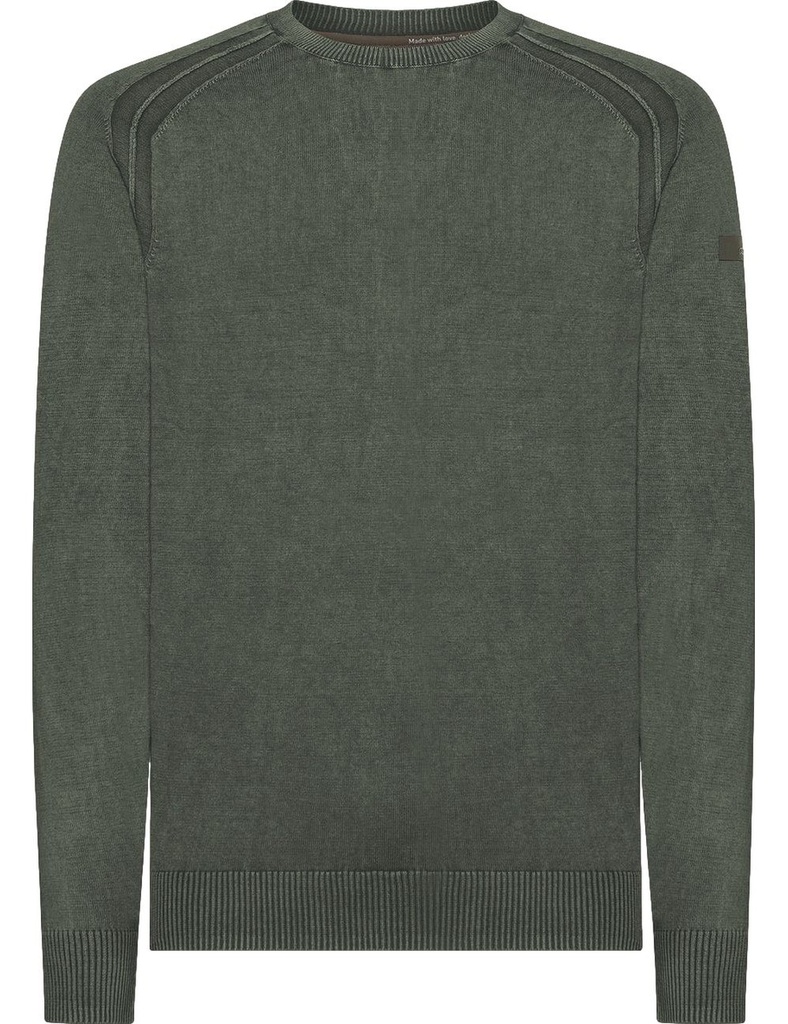 RRD Jersey algodón techno wash cuello redondo verde