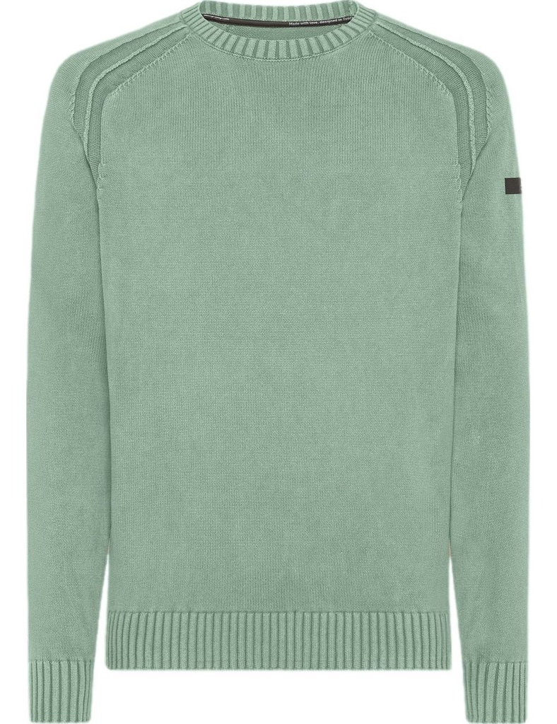 RRD Jersey algodón techno wash cuello redondo verde claro