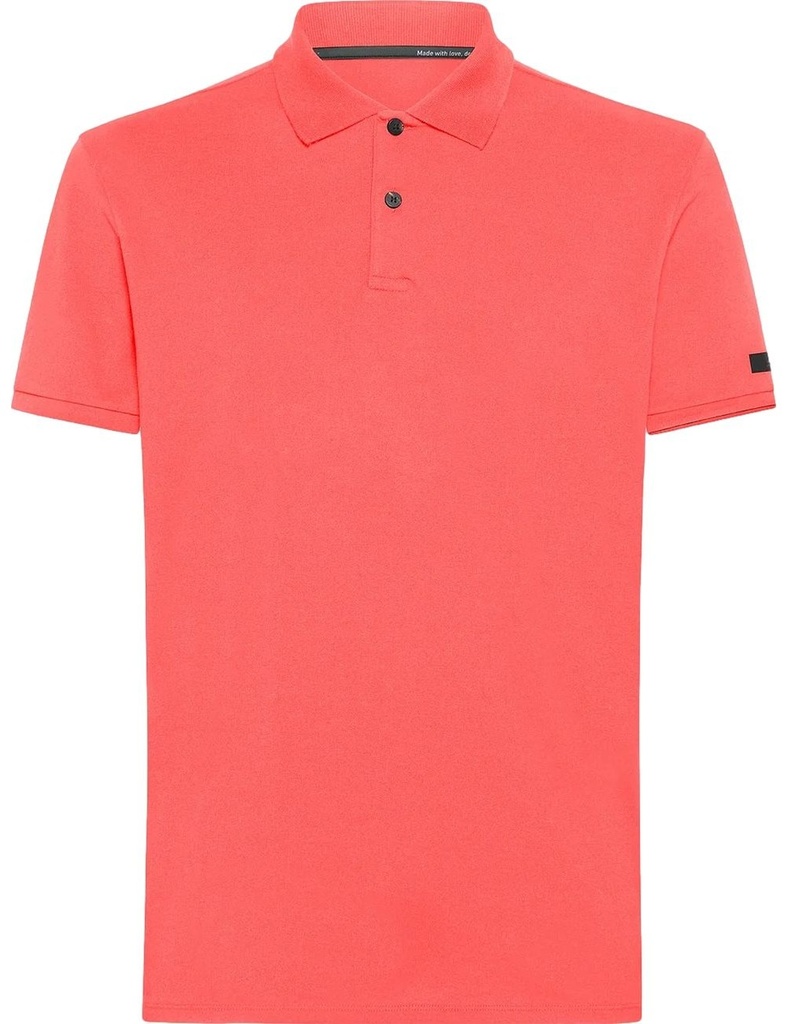 RRD polo macro manga corta rojo coral
