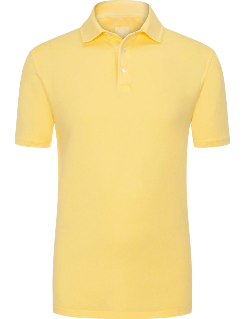 Fedeli polo granito north manga corta amarillo suave