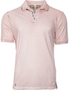 BOB polo piqué manga corta rosa con bordados y piedras