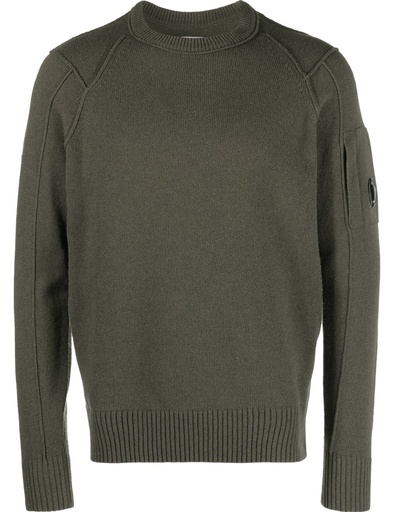 CP Company jersey cuello redondo lambswool verde oliva color exclusivo Ego Madrid