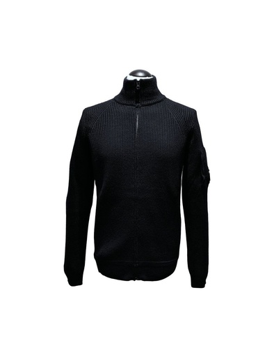 CP COMPANY GOOGLE CARDIGAN BLUE/BLACK