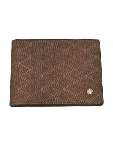 Orciani cartera horizontal marrón claro labrado caleidoscopio
