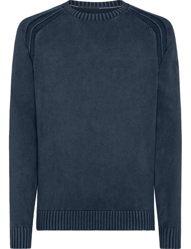RRD Jersey algodón techno wash cuello redondo azu marino