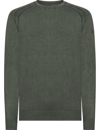 RRD Jersey algodón techno wash cuello redondo verde