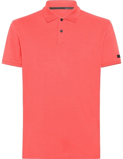 RRD polo macro manga corta rojo coral