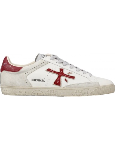 Premiata Steven print edition vintage logo rojo talonera rojo