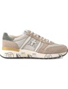 Premiata Lander color beige talonera verde